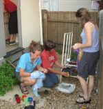 Dagelijkse routine.
Soppen en in een deuk liggen.